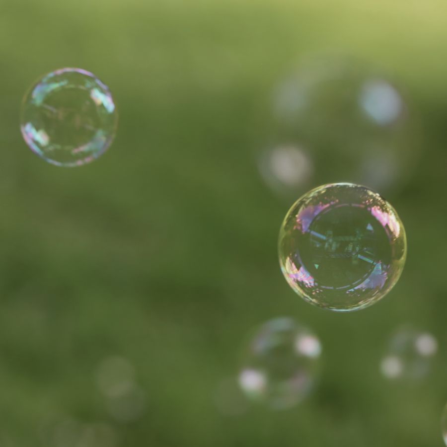 Bulles de savon (travail du souffle)